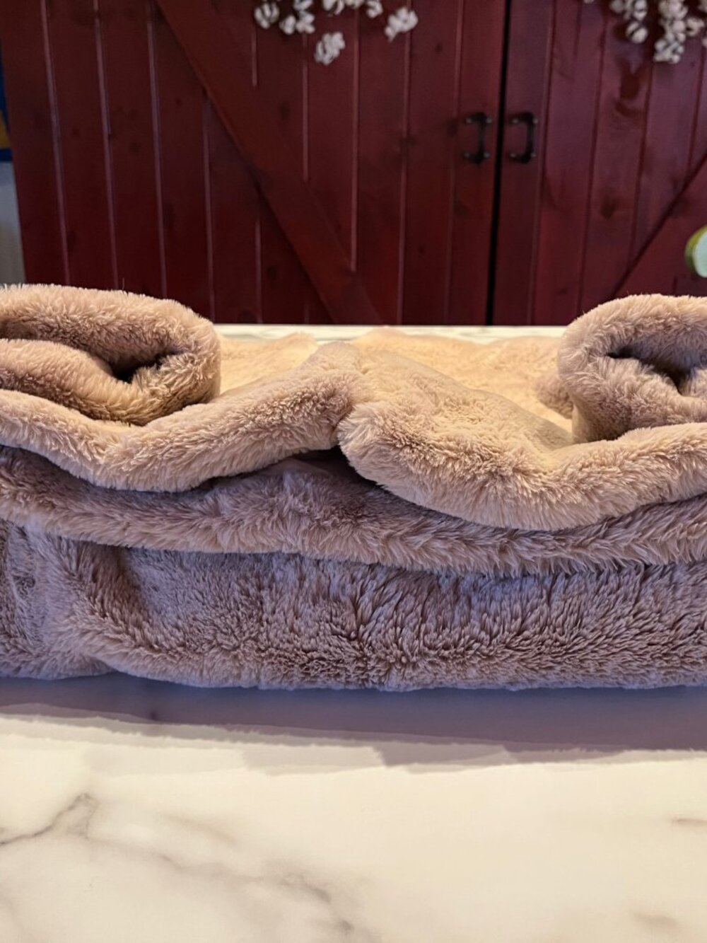 Sanctuary Plush Faux Fur Collarless Jacket Cozy Beige Cream - Size: XS - Picture 7 of 12